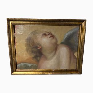 Cherub, 1780, Öl auf Holz, gerahmt