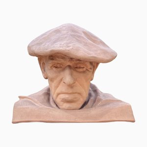 Terracotta Bust of Sailor by Lionel Floch
