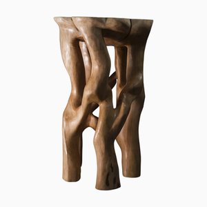 Skulpturaler Bartisch aus Holz von Logniture