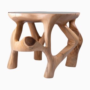 Skulpturaler Domus Holz Beistelltisch von Logniture