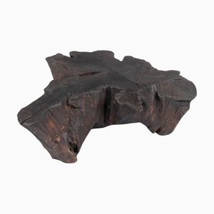 Beistelltisch aus verbranntem Holz von Logniture