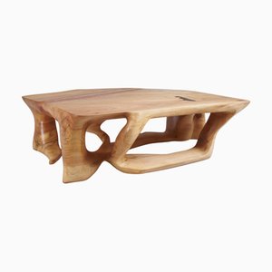 Domus Wood Sculptural Coffee Table by Logniture