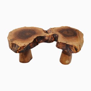 Sculptural Carved Side Table by Logniture