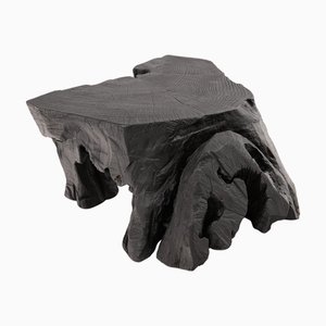 Table d'Appoint Sculpturale Rustique par Logniture