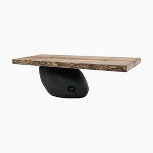 Table Brutaliste en Bois par Logniture