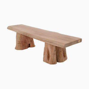 Live Edge Walnut Bench by Logniture