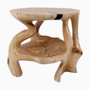Skulpturaler Couchtisch aus Holz von Logniture