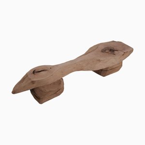 Live Edge Walnut and Oak Bench by Logniture