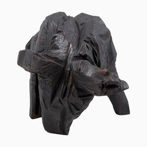 Tronçonneuse Taurus Sculpté en Chêne Brûlé par Logniture