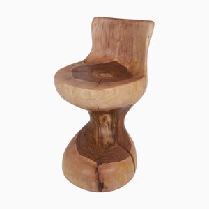 Carved Chair in Walnut by Logniture