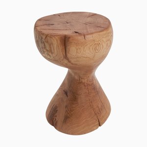 Table d'Appoint Sculpturale en Chêne par Logniture