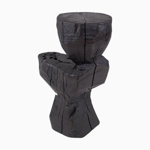 Rustic Sculptural Side Table by Logniture