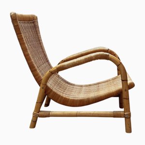 Deutscher Rattan Sessel aus Bambus von Arco, 1960er