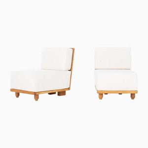 Set of Vintage Chairs in Oak by Guillerme Et Chambron for Votre Maison, 1950s