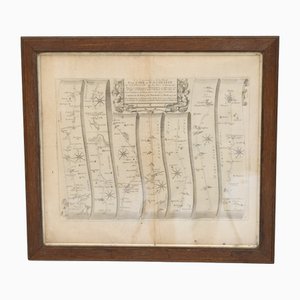 Karte der York to Weft-Chester Road, 1700