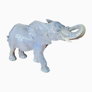 Model 1771 Elephant Statue in Porcelain by Peter Herold for Royal Copenhagen, Denmark, 1890s-1910s
