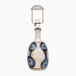 Handgefertigte Tischlampe aus glasierter Keramik von Søholm, Dänemark, 1960er