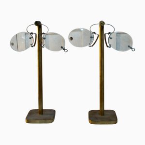 Antique Pince-Nez Glasses on Stand, 1890, Set of 2