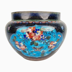 Enamelled Japanese Clay Pot