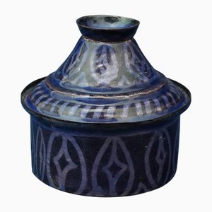 Futurist Enameled Copper Vase by Paolo De Poli, Italy, 1940s