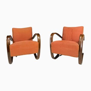 Set of H269 Lounge Chairs by Jindřich Halabala for Up Závody, 1930s