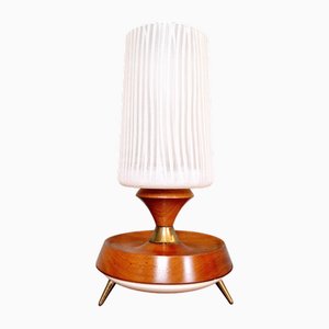 Scandinavian Teak Tripod Lamp, 1960s
