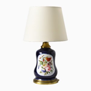 Antique Hand-Painted French Porcelain Table Lamp