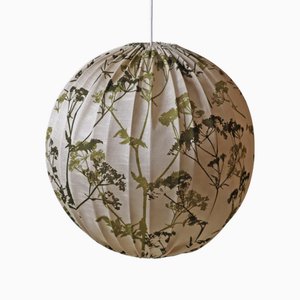 Lampe Ballon en Tissu à Motifs Floral, Suède, 1960s