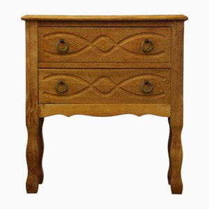 Vintage Danish Oak Nightstand in the style of Henning Kjærnulf, Denmark, 1960s