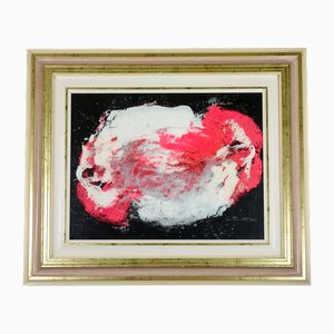 Bruno Contenotte, Abstract Composition, 1979, Mixed Media on Canvas, Framed