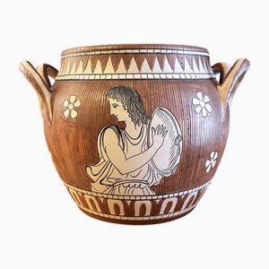 Glazed Ceramic Amphora Vase from Grazia Deruta, 1960s