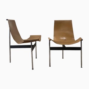 Sedia T 3LC di Katavolos & Ross Litell per Laverne International, anni '50, set di 2