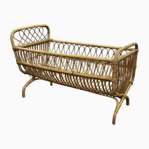 Rattan Baby Bed, 1960s