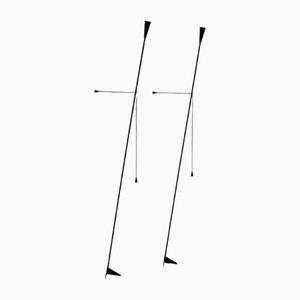 Vintage Floor Lamps by Bjart Veenendaal, 1980s, Set of 2