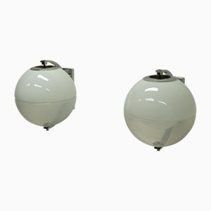 Grandes Appliques Murales Globe, Italie, 1960s, Set de 2