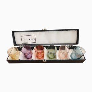 Italian Crystal Shot Glasses, Set of 6