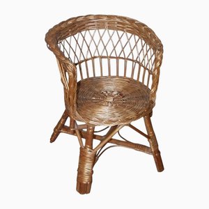Fauteuil pour Enfant en Rotin, 1960s