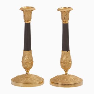 Empire Kerzenständer, Frankreich, 1810er, 2er Set