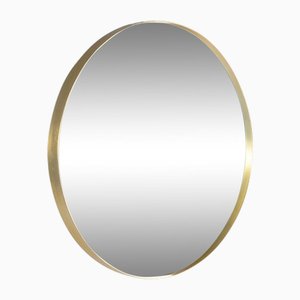 Vintage Round Brass Mirror