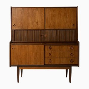 Vintage Scandinavian High Sideboard attributed to Johannes Andersen, 1970s
