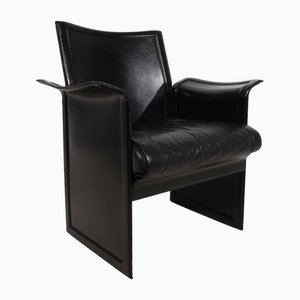 Korium Lounge Chair in Leather by Tito Agnoli for Matteo Grassi, 1980s