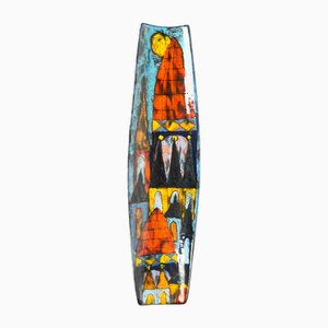 Mid-Century Modern Italian Studio Pottery Wall Plate from Antonio Milani, 1960s