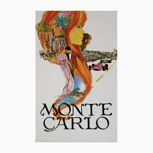 Original Monte Carlo Formel 1 Poster von Steve Carpenter, 1969