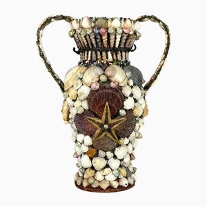 Vintage Vase in Shells, 1970s