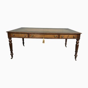 Large Victorian Mahogany Library Table, 1850s