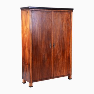 Biedermeier Two-Door Wardrobe in Walnut, 1830s