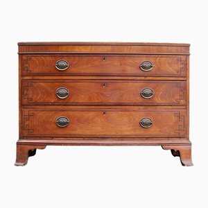 George III Mahogany Bowfront Chest of Drawers