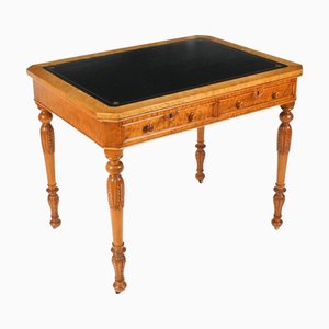 Antique Birdseye Maple Writing Table, 1800s