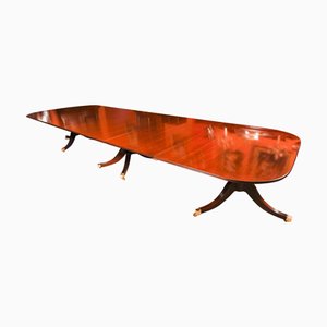 Vintage George III Pillar Dining Table, 1920