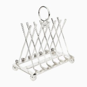 Vintage Silver Plated Letter Toast Rack
